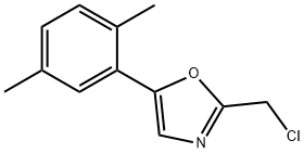 Oxazole, 2-(chloromethyl)-5-(2,5-dimethylphenyl)- Structural