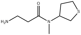 Propanamide, 3-amino-N-methyl-N-(tetrahydro-3-thienyl)- Structural
