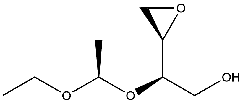 Oxiraneethanol, β-(1-ethoxyethoxy)-, [2R-[2R*[R*(R*)]]]- (9CI) Structural