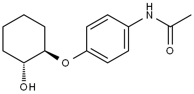 rac-N-(4-{[(1R,2R)-2-hydroxycyclohexyl]oxy}phenyl)acetamide, trans Structural