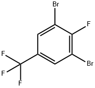 Benzene, 1,3-dibromo-2-fluoro-5-(trifluoromethyl)- Structural