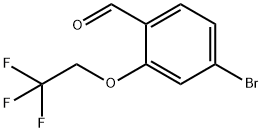 Benzaldehyde, 4-bromo-2-(2,2,2-trifluoroethoxy)- Structural