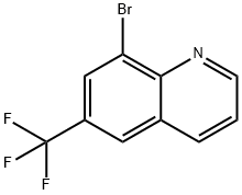 Quinoline, 8-bromo-6-(trifluoromethyl)- Structural