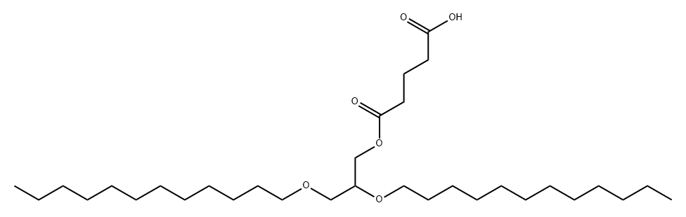 Pentanedioic acid, 1-[2,3-bis(dodecyloxy)propyl] ester Structural
