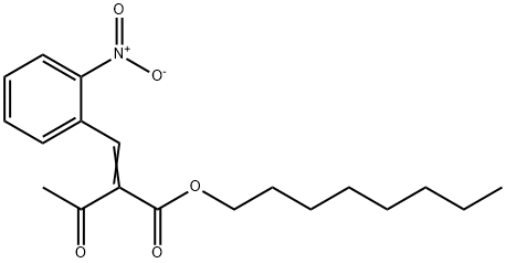 Butanoic acid, 2-[(2-nitrophenyl)methylene]-3-oxo-, octyl ester Structural