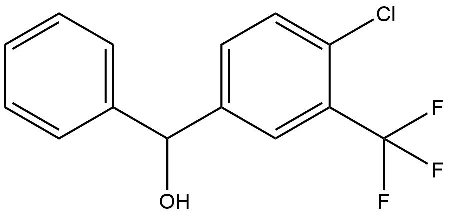 Benzenemethanol, 4-chloro-α-phenyl-3-(trifluoromethyl)- Structural
