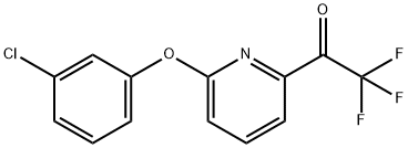 Ethanone, 1-[6-(3-chlorophenoxy)-2-pyridinyl]-2,2,2-trifluoro- Structural