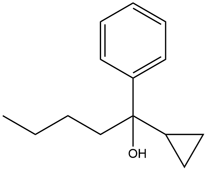 Benzenemethanol, α-butyl-α-cyclopropyl- Structural