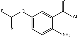 Benzoyl chloride, 2-amino-5-(difluoromethoxy)- Structural
