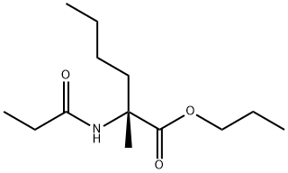 D-Norleucine, 2-methyl-N-(1-oxopropyl)-, propyl ester Structural