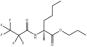 L-Norleucine, 2-methyl-N-(2,2,3,3,3-pentafluoro-1-oxopropyl)-, propyl ester Structural