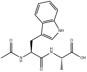 L-Alanine, N-acetyl-L-tryptophyl- (9CI) Structural