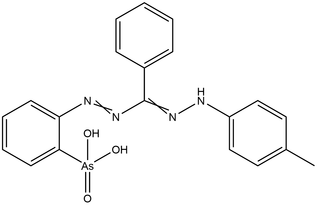 Arsonic acid, [2-[[[(4-methylphenyl)hydrazono]phenylmethyl]azo]phenyl]- (9CI) Structural
