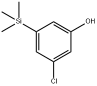 Phenol, 3-chloro-5-(trimethylsilyl)- Structural