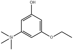 Phenol, 3-ethoxy-5-(trimethylsilyl)- Structural