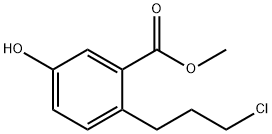 Methyl 2-(3-chloropropyl)-5-hydroxybenzoate Structural