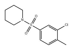 Piperidine, 1-[(3-chloro-4-methylphenyl)sulfonyl]- Structural
