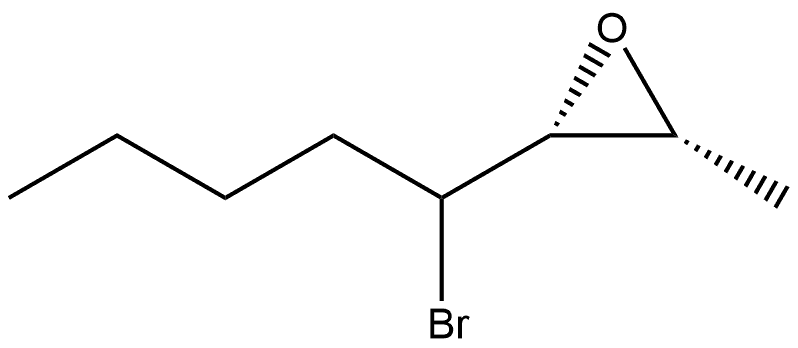Oxirane, 2-(1-bromopentyl)-3-methyl-, [2α(R*),3α]- (9CI) Structural