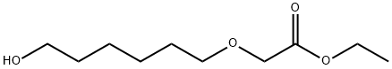 Acetic acid, 2-[(6-hydroxyhexyl)oxy]-, ethyl ester Structural
