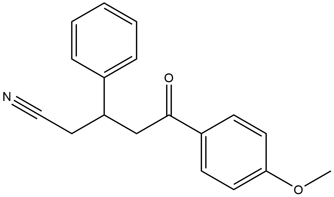 Benzenepentanenitrile, 4-methoxy-δ-oxo-β-phenyl- Structural