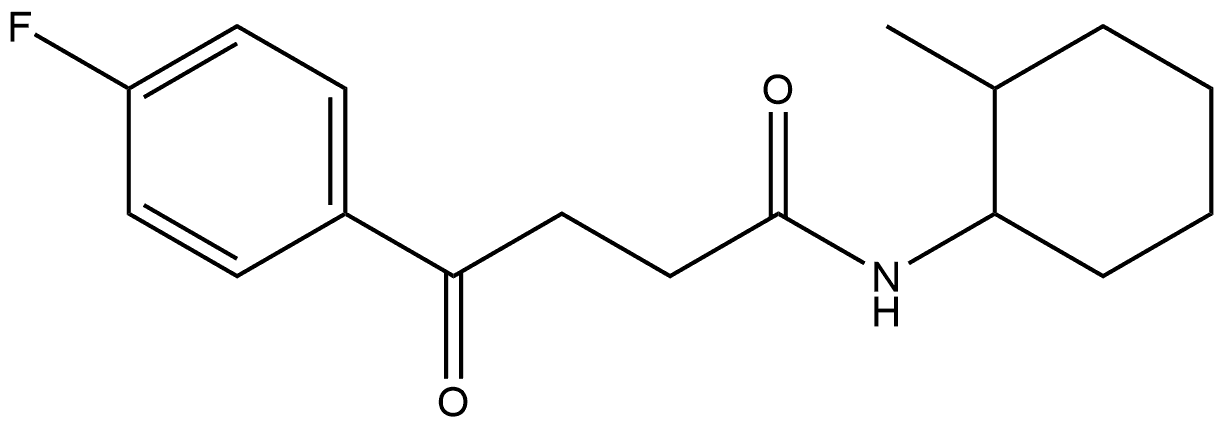 Benzenebutanamide, 4-fluoro-N-(2-methylcyclohexyl)-γ-oxo- Structural