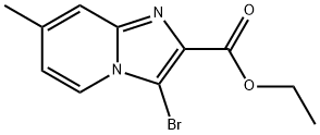 Imidazo[1,2-a]pyridine-2-carboxylic acid, 3-bromo-7-methyl-, ethyl ester Structural