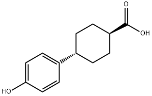 Cyclohexanecarboxylic acid, 4-(4-hydroxyphenyl)-, trans- Structural