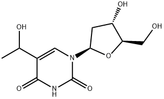 Uridine, 2'-deoxy-5-(1-hydroxyethyl)- (9CI) Structural