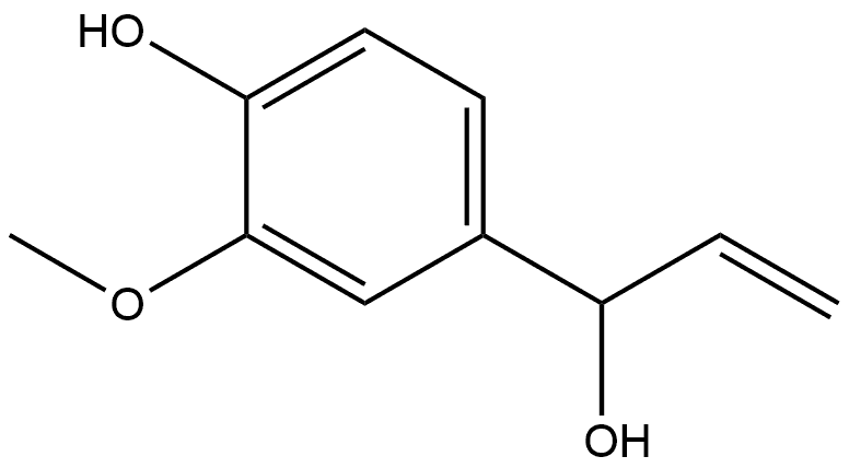 Benzenemethanol, α-ethenyl-4-hydroxy-3-methoxy- Structural