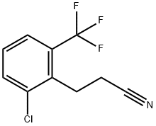 Benzenepropanenitrile, 2-chloro-6-(trifluoromethyl)- Structural