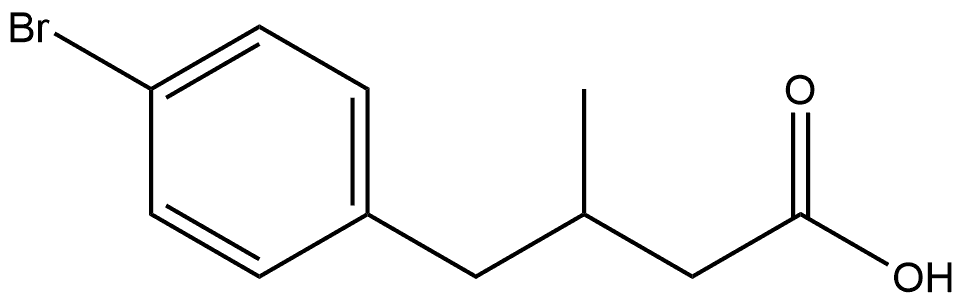 Benzenebutanoic acid, 4-bromo-β-methyl- Structural
