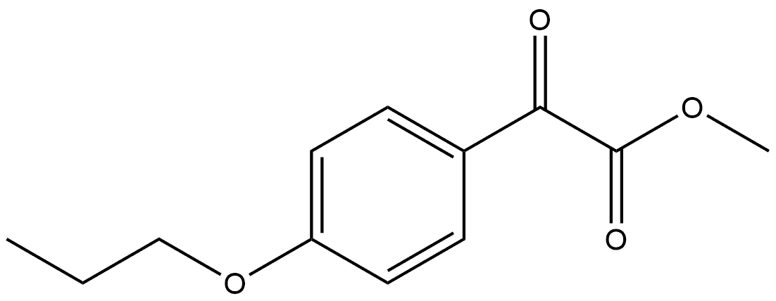 Benzeneacetic acid, α-oxo-4-propoxy-, methyl ester Structural