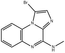 Imidazo[1,2-a]quinoxalin-4-amine, 1-bromo-N-methyl- Structural