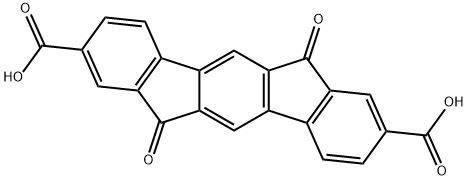 Indeno[1,2-b]fluorene-2,8-dicarboxylic acid, 6,12-dihydro-6,12-dioxo- Structural
