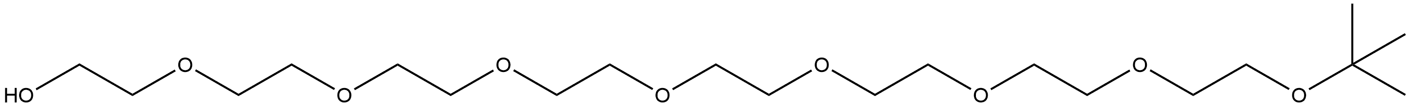 octaethylene glycol mono-tert-butyl ether Structural
