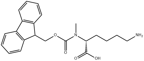D-Lysine, N2-[(9H-fluoren-9-ylmethoxy)carbonyl]-N2-methyl- Structural