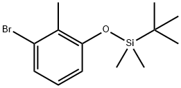 Benzene, 1-bromo-3-[[(1,1-dimethylethyl)dimethylsilyl]oxy]-2-methyl- Structural