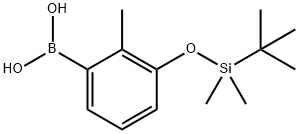 Boronic acid, B-[3-[[(1,1-dimethylethyl)dimethylsilyl]oxy]-2-methylphenyl]- Structural