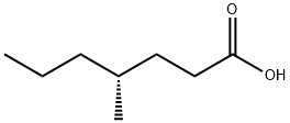 Heptanoic acid, 4-methyl-, (4R)- Structural