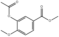 Benzoic acid, 3-(acetyloxy)-4-methoxy-, methyl ester Structural