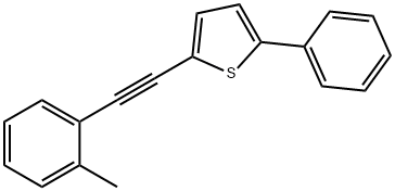 Thiophene, 2-[2-(2-methylphenyl)ethynyl]-5-phenyl- Structural