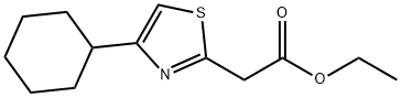 ethyl 2-(4-cyclohexyl-1,3-thiazol-2-yl)acetate Structural