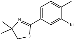 Oxazole, 2-(3-bromo-4-methylphenyl)-4,5-dihydro-4,4-dimethyl- Structural