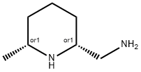 rac-[(2R,6R)-6-methylpiperidin-2-yl]methanamine, cis Structural