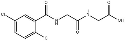 Glycine, N-(2,5-dichlorobenzoyl)glycyl- Structural