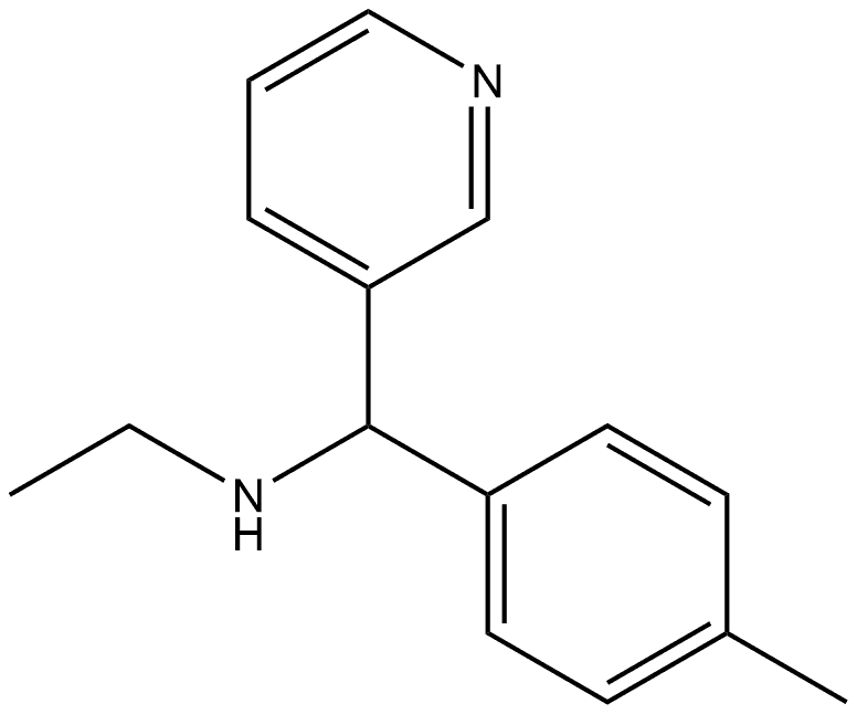 ethyl[(4-methylphenyl)(pyridin-3-yl)methyl]amine Structural