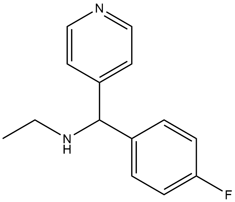 Ethyl[(4-fluorophenyl)(pyridin-4-yl)methyl]amine Structural