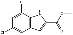 methyl 5,7-dichloro-1H-indole-2-carboxylate Structural