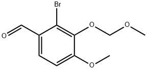 Benzaldehyde, 2-bromo-4-methoxy-3-(methoxymethoxy)- Structural