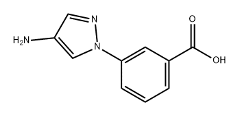 Benzoic acid, 3-(4-amino-1H-pyrazol-1-yl)- Structural